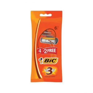 Bic 3 Sensitive Pouch 4+2 Free Razors Disposable