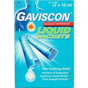 Gaviscon Advance Peppermint Liquid Sachets 12x10ml